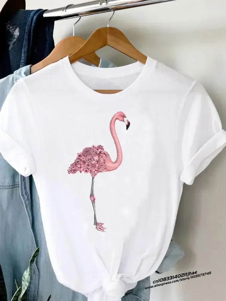 Camiseta feminina manga curta com decote em O, blusa de verão, tendência casual, viagem, camisa gráfica, roupas femininas, top Y2K