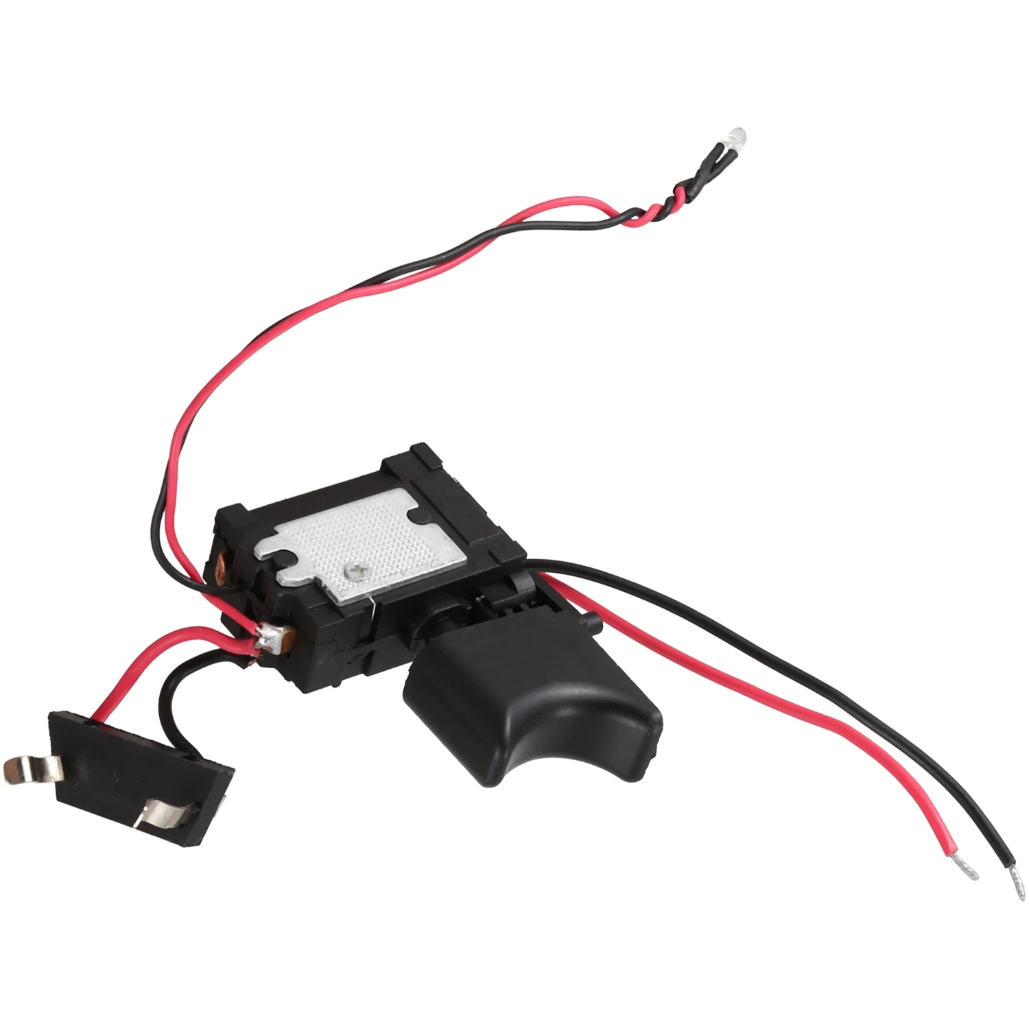 Interruptor sem fio bateria lítio, controle de velocidade, gatilho com luz pequena, 7.2 V - 24 V