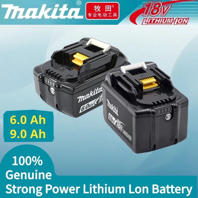 

Аккумулятор Makita 18 В, 6,0 Ач, 9,0 Ач, литиевая батарея высокой мощности, подходит для электроинструментов Makita, перезаряжаемый, 6000 мАч
