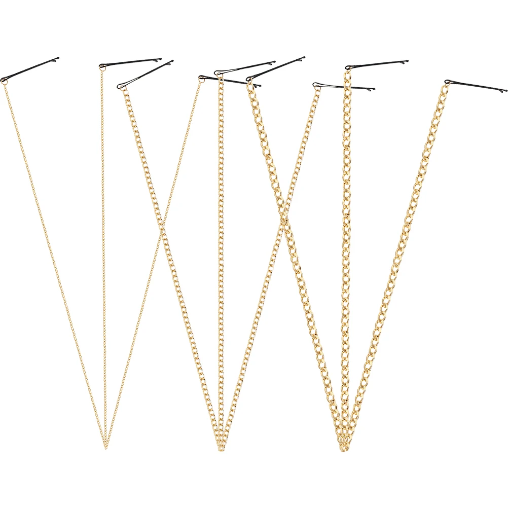 

9Pcs Hair Chain Clip Tassels Head Jewelry for Women Punk Braids Long Aluminum Safe Durable Hairpin Styling Accessories