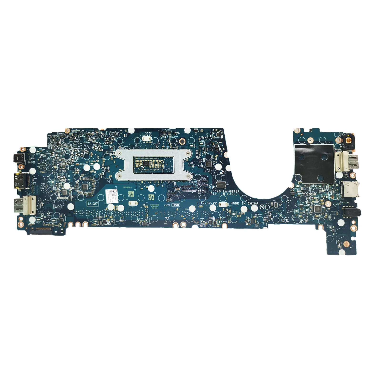 For Dell Latitude 7400 Notebook Mainboard Laptop LA-G871P 0M2JD3 0FHPJ8 0WRHWP i5 i7 8th Gen CPU Motherboard Full Tested