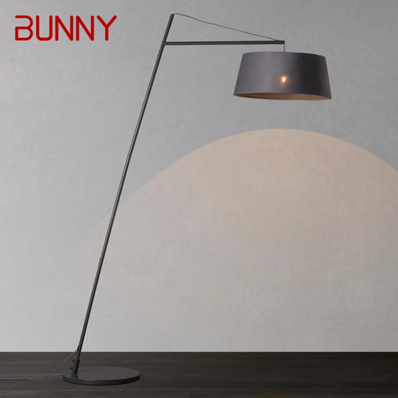 

BUNNY Nordic Fishing Floor Lamp ModernFamily Living Room Beside The Sofa Creative LED Decorative Standing Light