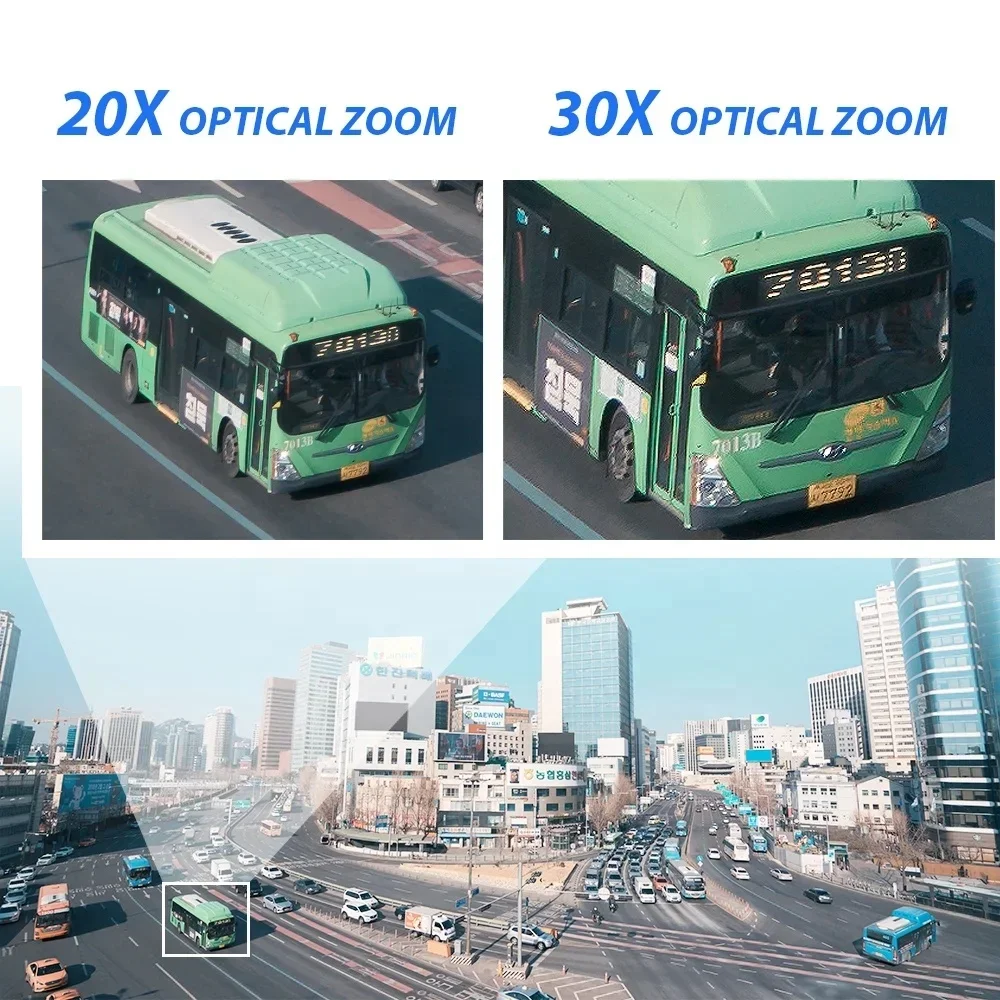 BOAVISION 4K กล้องโดม PTZ 8MP 30X ซูมกลางแจ้ง 5MP 48V POE PTZ ช่องเสียบการ์ด TF H.265 การเฝ้าระวังความปลอดภัยกล้องวงจรปิด IP กล้อง