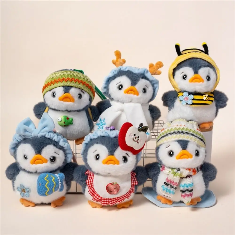 

Mini Animals Penguin Keychain Japanese Style Backpack Charms Cartoon Plush Doll Pendant Plush Cartoon Cute Bag Pendant Girls