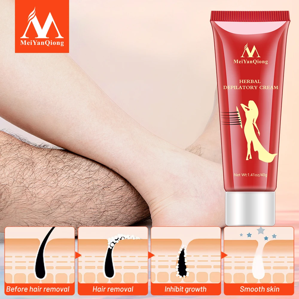 Herbal Hair Removal Creams Hair Growth Inhibition Underarms Legs Arms Painless Hair Removal Nourishes Repair Care Men Women