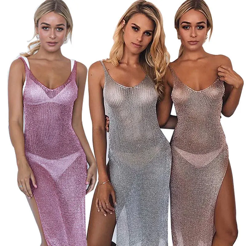 

2025New Women's Popular Cover-up KnittedvCollar Backless