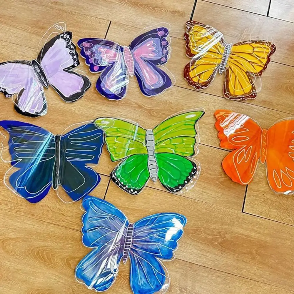 Double Layer Paper Butterfly DIY Material DIY Handmade Three-dimensional Drawing Paper Transparent Hand Drawn Hand Drawn Paper