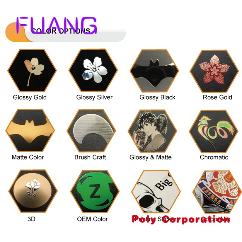 Custom Rose Goud Elektroform Reliëf Metaal Nikkel Zelfklevend Dun Logo Metallic Transfer Sticker