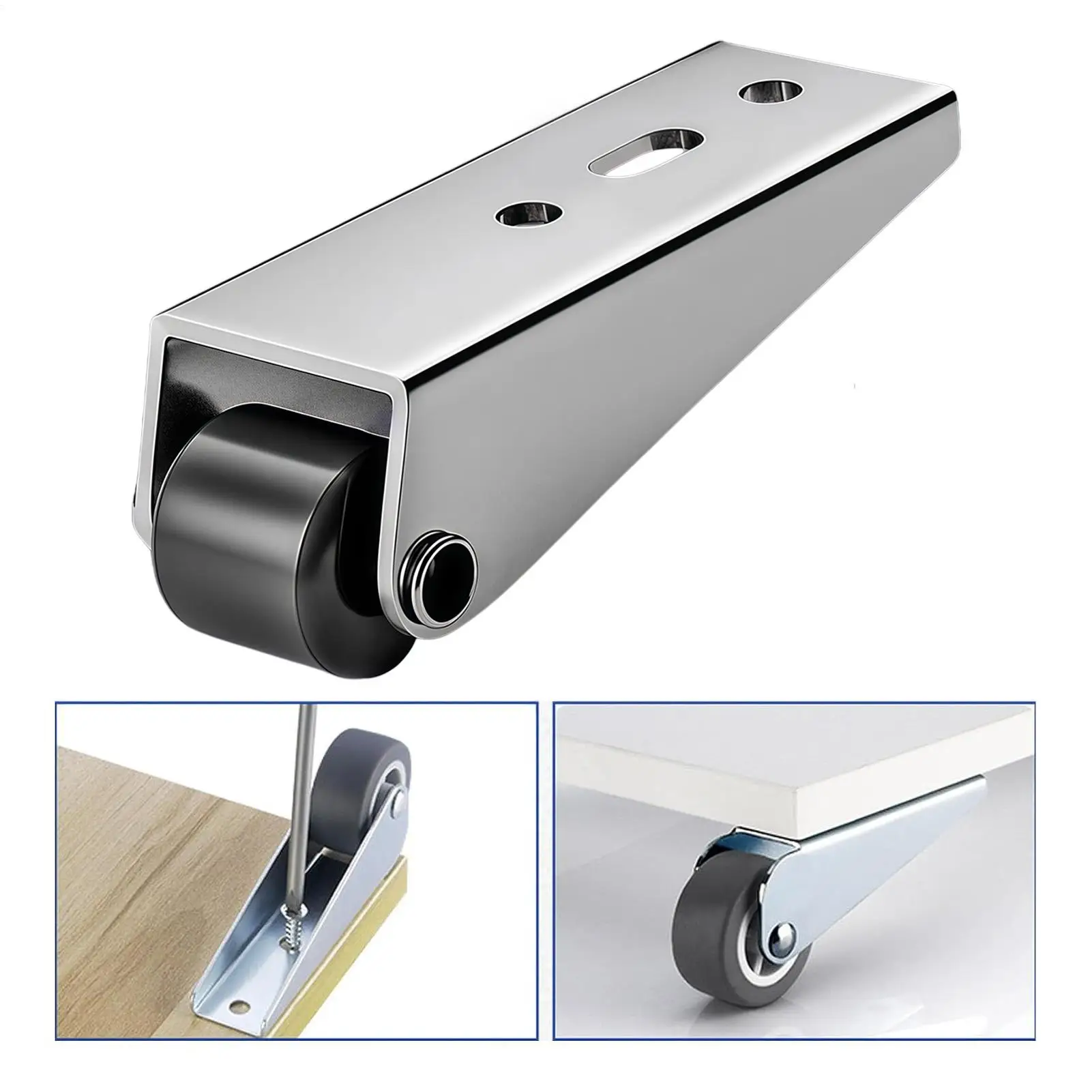 Door Roller Load Bearing Vertical Track Anti-Sag Bottom Guide Vertical Track Roller Wheel heavy-duty door casters for Furniture