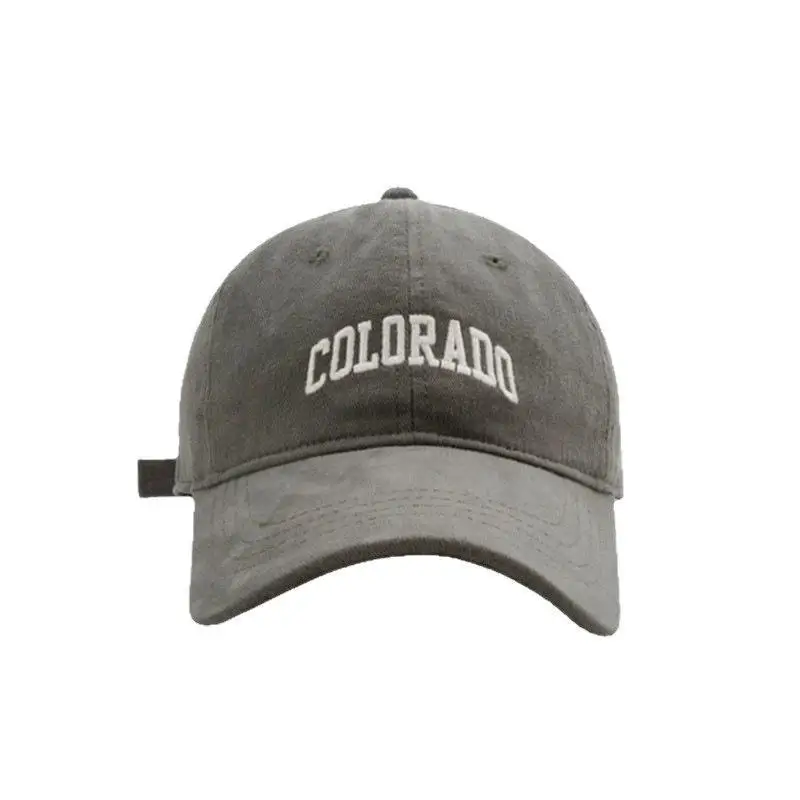 Solide Baseballkappe mit Buchstabenstickerei, Sonnenhut für Frühling und Sommer, Outdoor, verstellbarer Schirmhut für den täglichen Alltag und Freizeitkleidung. – Detail 6