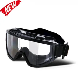 Safety Goggles Anti-impact Anti-dust Transparent Protective Glasses Soft Large Frame Outdoor Riding Protective Glasses Goggles