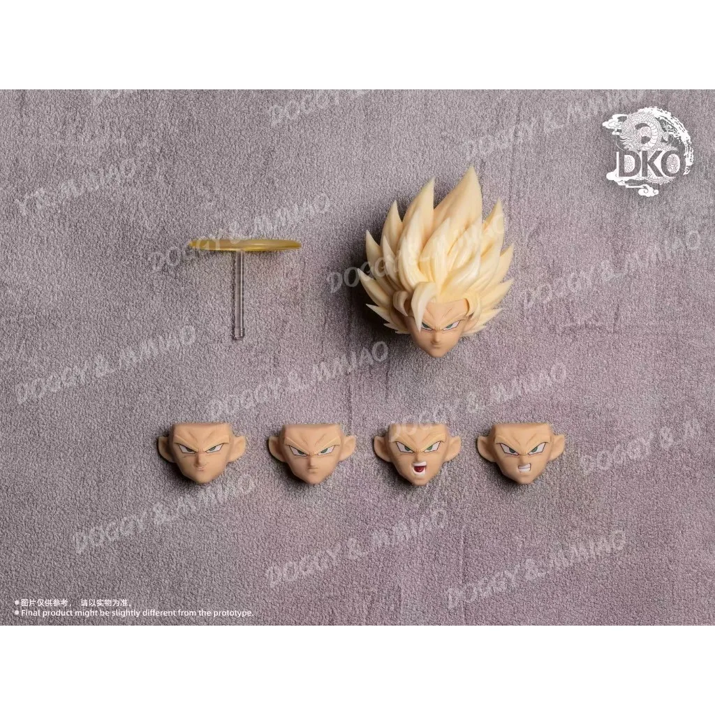 DKO لعبة دراغون بول Z SHF سوبر سايان 2 SSJ2 البرق الصحوة سون جوكو رئيس نحت اكسسوارات أنيمي ألعاب شخصيات الحركة الهدايا #3