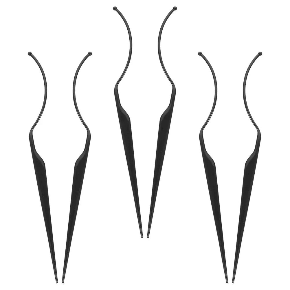 Bâton d'affichage de faux cils, support en acrylique, organisateur de cils réutilisable, outil d'affichage, accessoire de beauté Portable 6 pièces