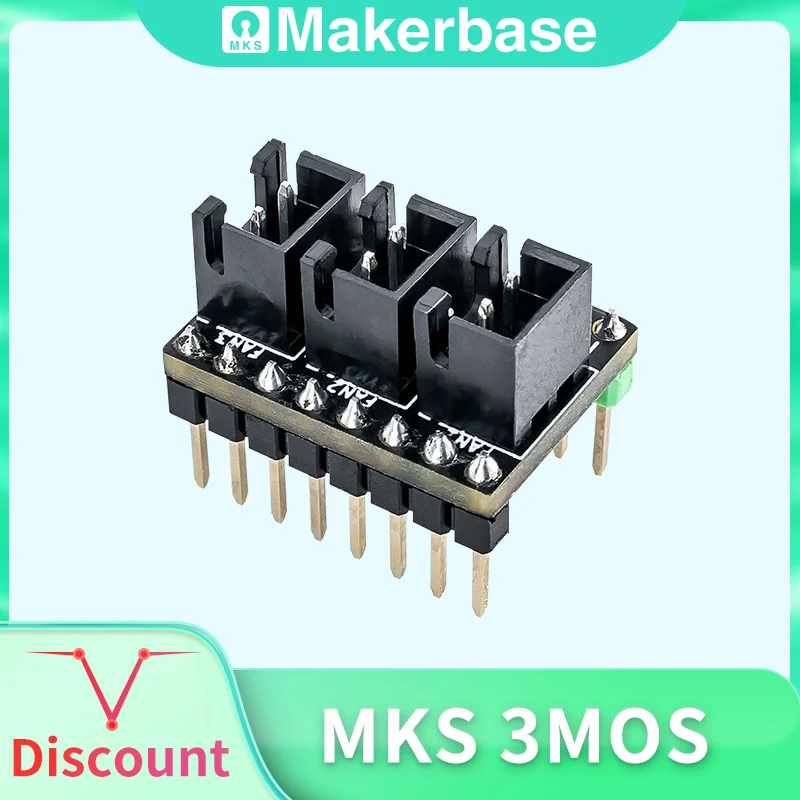 Makerbase MKS 3MOS Plug-in 3 fan genişletme modülü 3d yazıcı parçaları MKS Robin Nano V3/sgen l V2/Monsre8/gen l