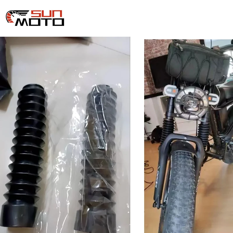 Paar Motorrad Vorderradgabel Stoßdämpfer Staubschutz Gummischutz Gamaschen Gators Stiefel für Motocross Bike ZJ 125 125 CG 125 – Detail 7
