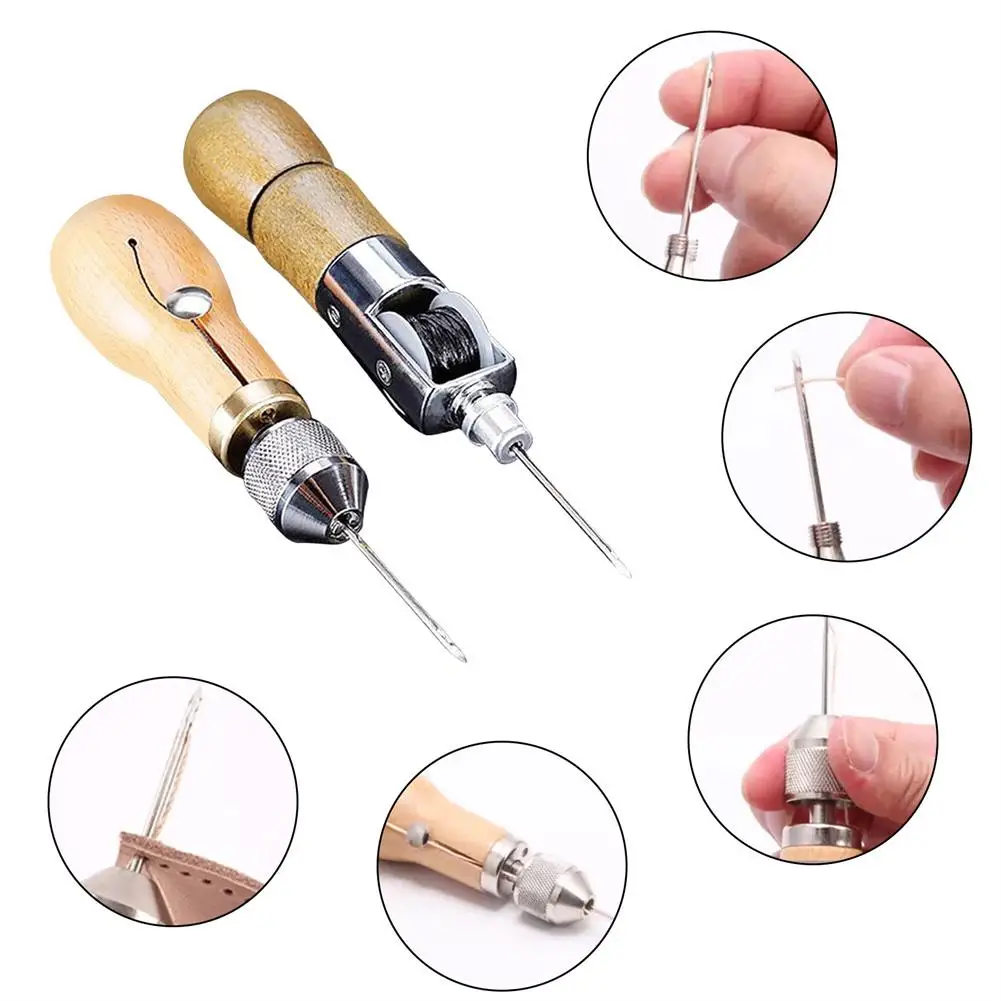 Leather Hand Sewer Sewing Machine DIY Cow Leather Carving Leather Art Tool Leather Goods Diamond Cutting Hand Sewing Machine