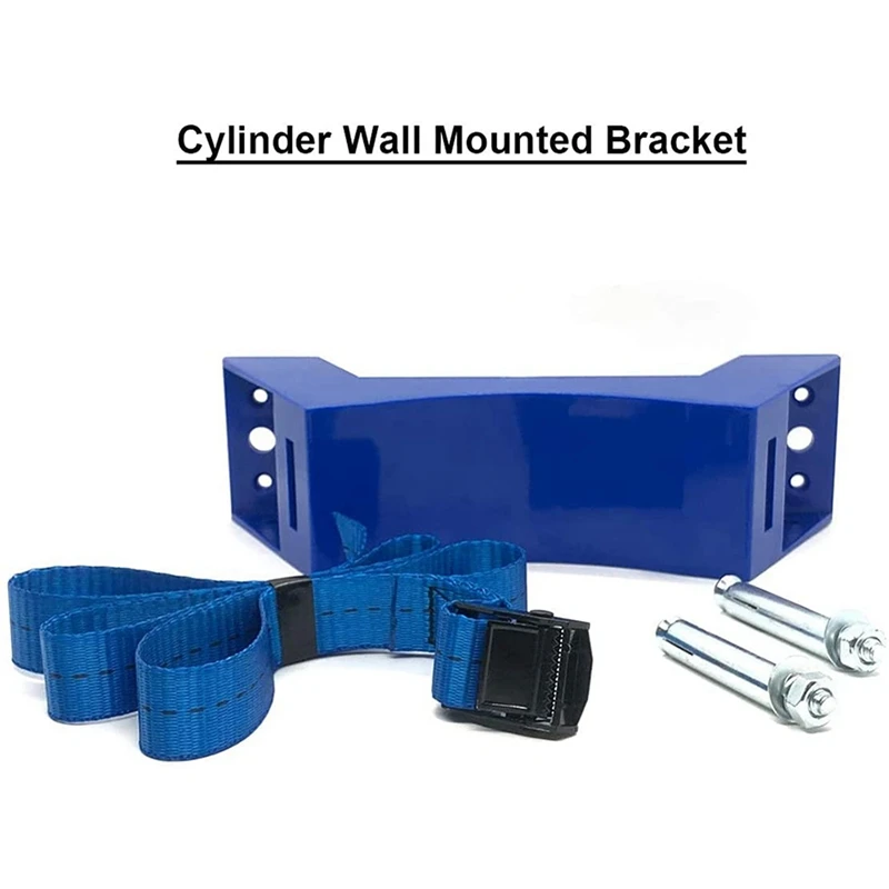 5X Cylinder Mounted Bracket Gas Cylinder Bracket Durable ABS Gas Cylinder Holder For Camper Motorhome RV Caravan,Blue