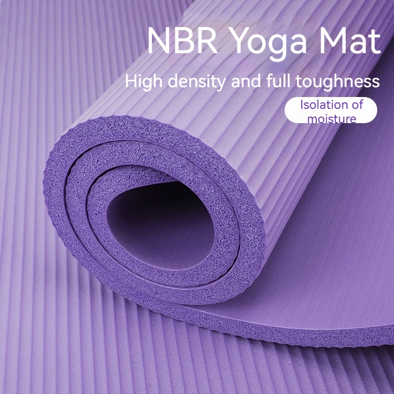 Manufacturers Wholesale Home Yoga Mat Non-Slip Nbr Lengthened And Thickened 183-185cm Men And Women Dance Fitness Soundproof Mat