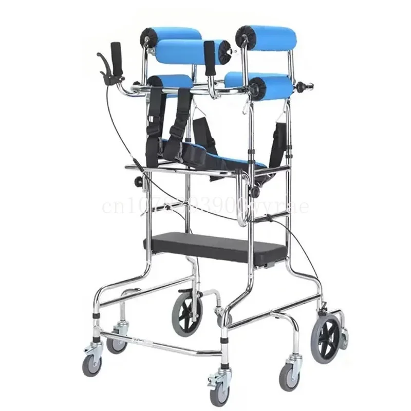 For The Elder Disabled Adults Walking Aids With Wheels Lightweight Folding Portable Mobility Walker