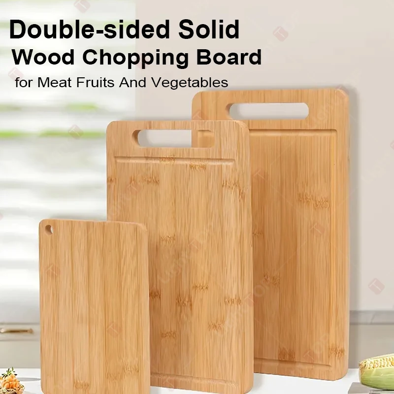 Kitchen Wooden Chopping Boards Cutting Board Double-sided Available Thick Wooden Boards Perfect for Kitchen And Dining Room