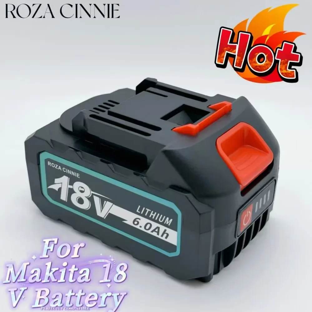 

(Купите аккумулятор и дайте зарядное устройство) Литий-ионный аккумулятор для инструментов RZA CINNIE, совместимый с аккумулятором Makita 18 В LXT BL1860B BL1850B BL184