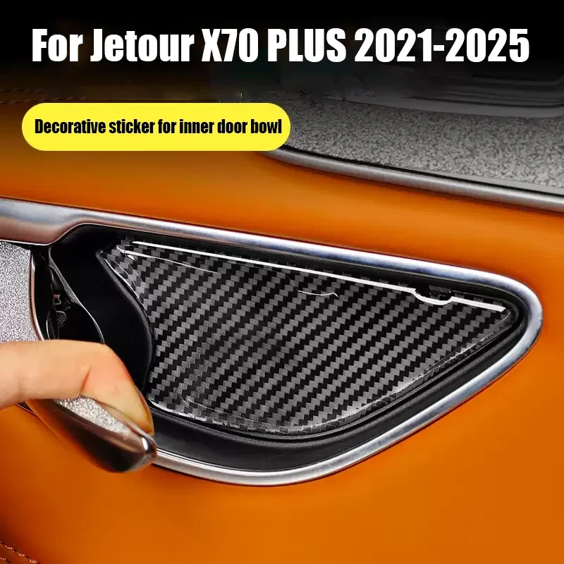 for Jetour X70 PLUS 2021 2022 2023 2024 2025 Interior door bowl decoration sticker car interior modification parts