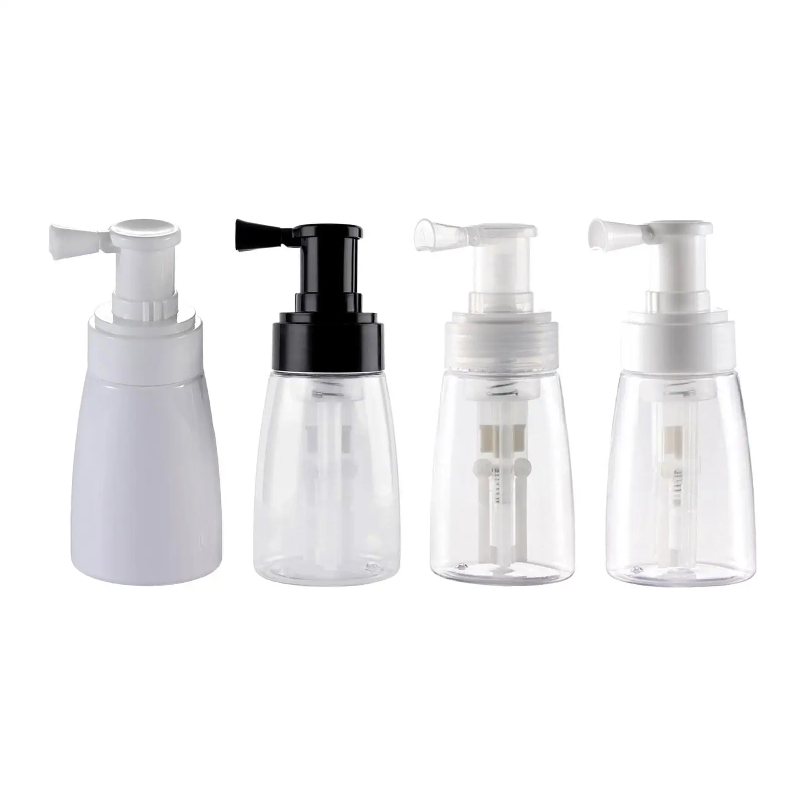 Botella de Spray de polvo rellenable vacía, aplicador de fibra capilar, 140ml, para el hogar, salón de belleza, peluquería, uso diario, Viajes