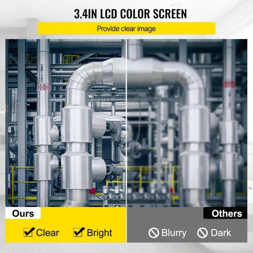 كاميرا فحص المجاري 164ft 50m مقاوم للماء 43 بوصة استنزاف الأنابيب Borescope مع أضواء DVR للسباكة للمنزل استنزاف القناة