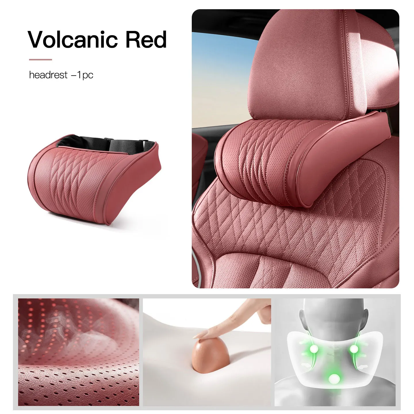 New Car Headrest Seat Neck Support Soft Comfortable Car Neck Pillow For Porsche Macan Cayenne Panamera 718
