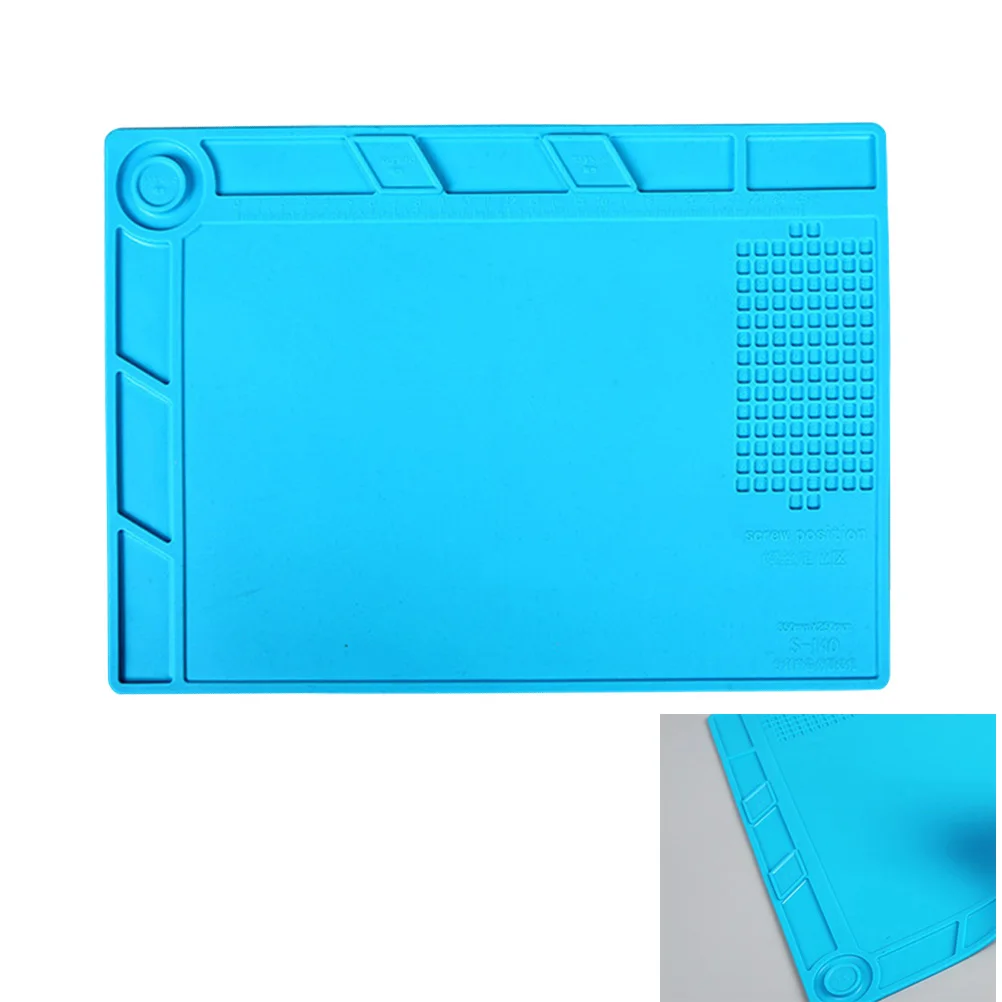 

Heat Resistant Mat for Electronics Repair Bench Large Soldering Workstation Insulation Pad Static Silicone Non