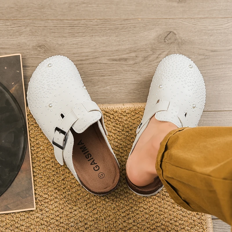 Starry Sky Couple Shoes Boken Shoes Baotou Lazy Half Slippers Home Shoes Men's Shoes
