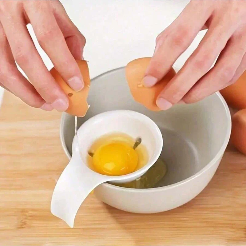 

Egg Separator Kitchen Gadget Yolk Separator Silicone Small Baking Separator Tool Egg White Separator Multifunctional tools