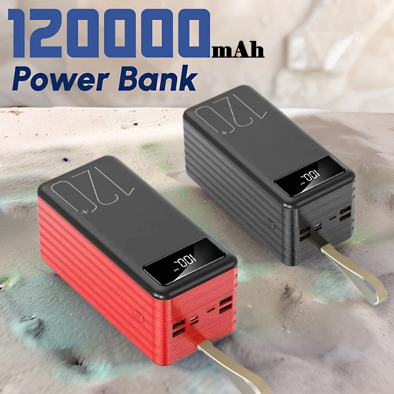 

Новый 120000 mAh Power Bank большой емкости 120 Вт сверхбыстрая зарядка портативное зарядное устройство аккумулятор Powerbank для IPhone Huawei Xiaomi