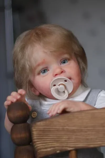 

Customized Limited Supply 24inch Reborn Baby Doll Yannik With Hand-Rooted Hair Already Finished Doll With Different Dress