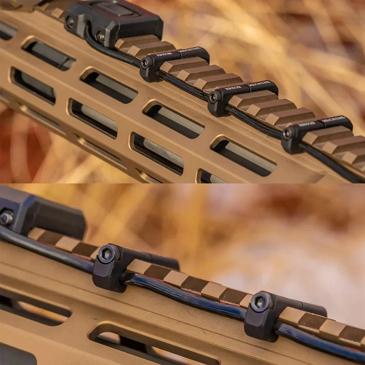 3 قطعة/المجموعة التكتيكية آلة إرسون إدارة الكبلات MLOK WireGuide نظام ل SureFire M300 M600 PEQ مصباح يدوي التبديل مشبك كابل