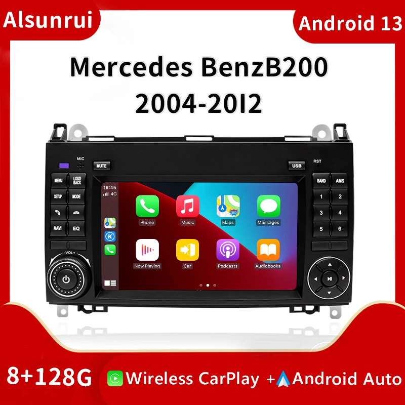 

2 Din Android 13 Car Radio For Mercedes Sprinter Benz B200 Vito W639 Viano B Class W169 W245 W209 Multimedia Audio StereoCarplay