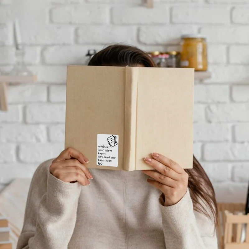 KAYSION 40x60mm White Label Thermal Sticker Blank Self-Adhesive Bacord QR Code Price Tag Waterproof Oilproof Scratchproof Labels