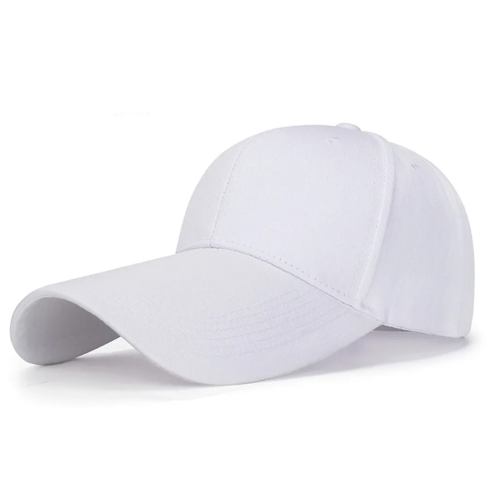 Fashion Cotton Baseball Cap Sun Protection 14cm Extended Brim Fishing Cap Street Style Unisex Bucket Hat Spring