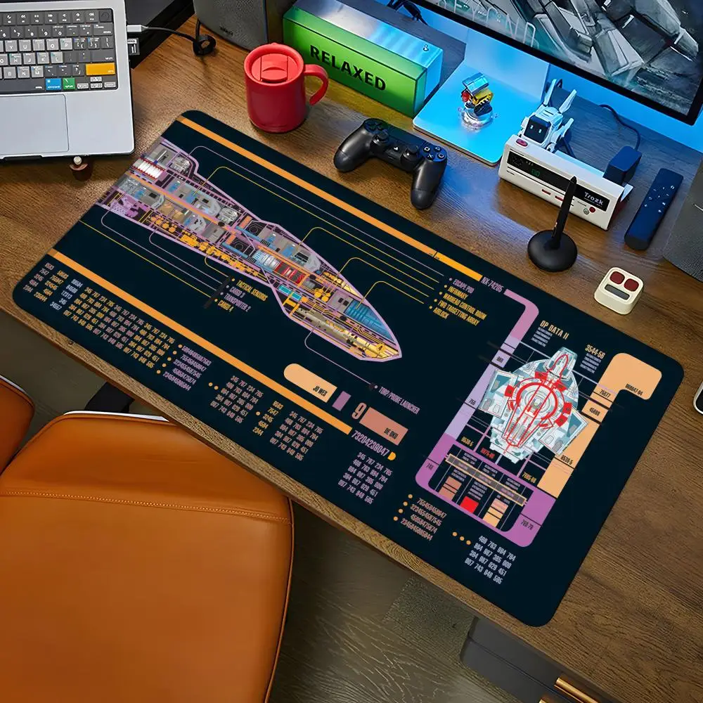 MINISO-Cabinet Star Trek Mouse Pad Gaming brave Abstract Large 800x400mm MouseMat Gamer XXL Mause Carpet PC Desk