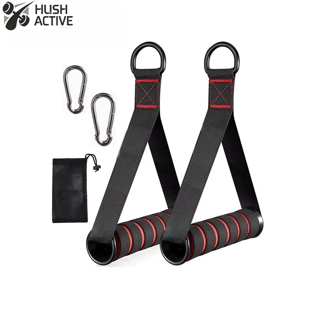 Resistance Bands Handle Bar Attachment Station Fitness Pulley Strap Exercise Home Gym Training Accessories Workout Equipments