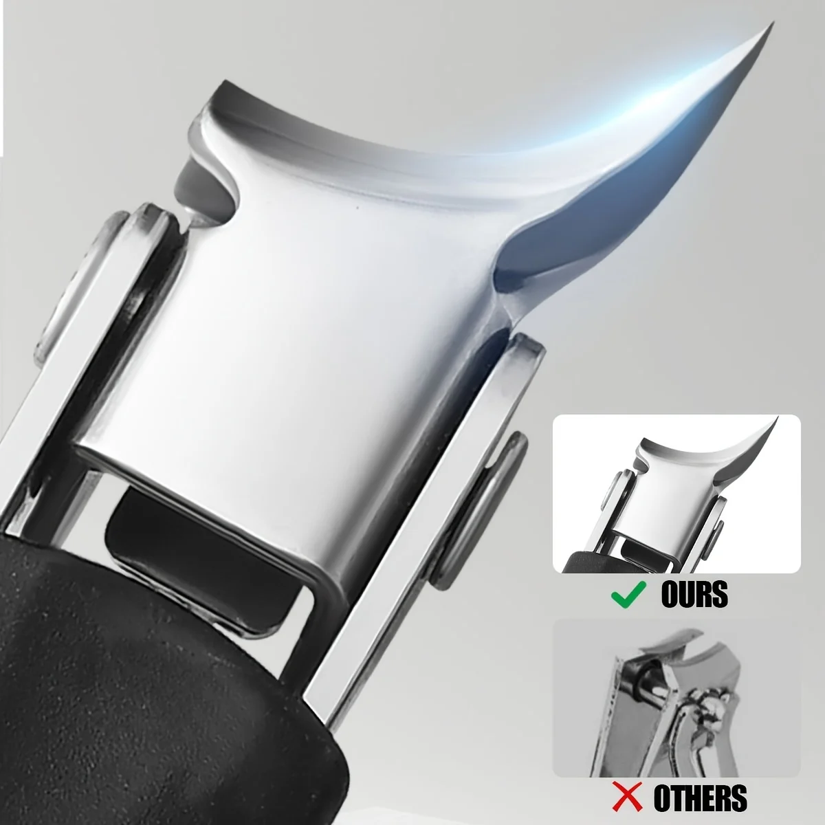 

Наклонные кусачки для ногтей с широким горлышком и защитой от брызг Инструмент для ногтей с наклонным кончиком Отшелушивающие кусачки для вросших ногтей на ногах и ногтях