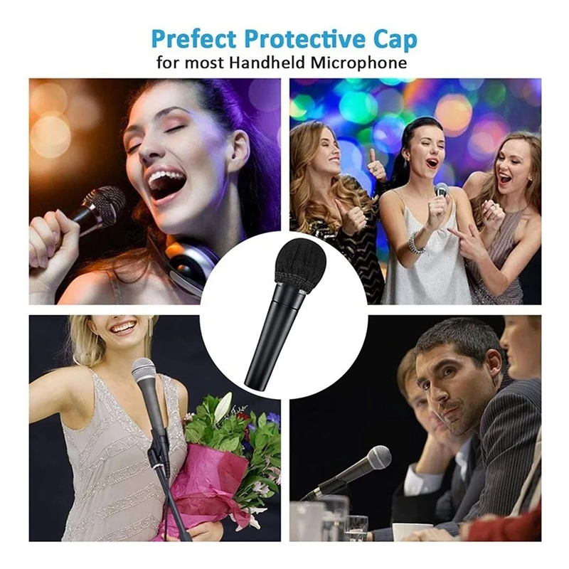 400 PCS Disposable Microphone Covers Non-Woven Disposable Mic Covers For Conferences, Concerts, KTV