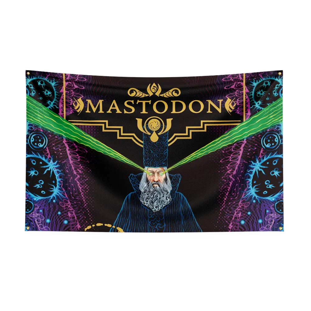 3x5 Ft Heavy Rock Band M-Mastodons Flag Polyester Digital Printing Banner for Bedroom Wall Art Out Door Tapestry Decora