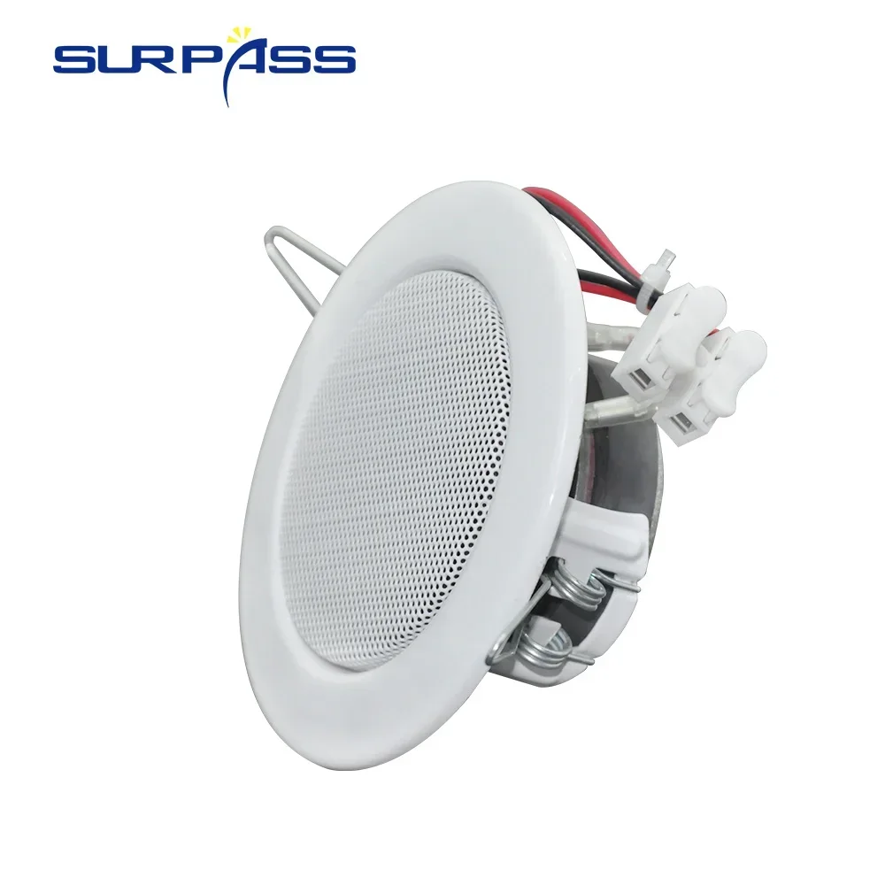 Melhores alto-falantes de chifre de teto à prova de umidade mini na parede alto-falante 3 Polegada telhado chifre áudio para casa sistema de música de fundo