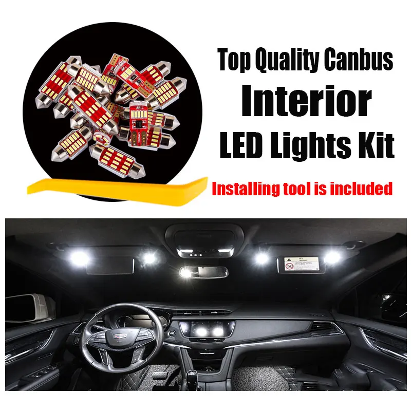 IKVVT 8Pcs Canbus Car LED Interior Light Bulbs Kit For Mitsubishi Montero Shogun Pajero Sport 2 3 2008-2018 2019 2020 Auto Light