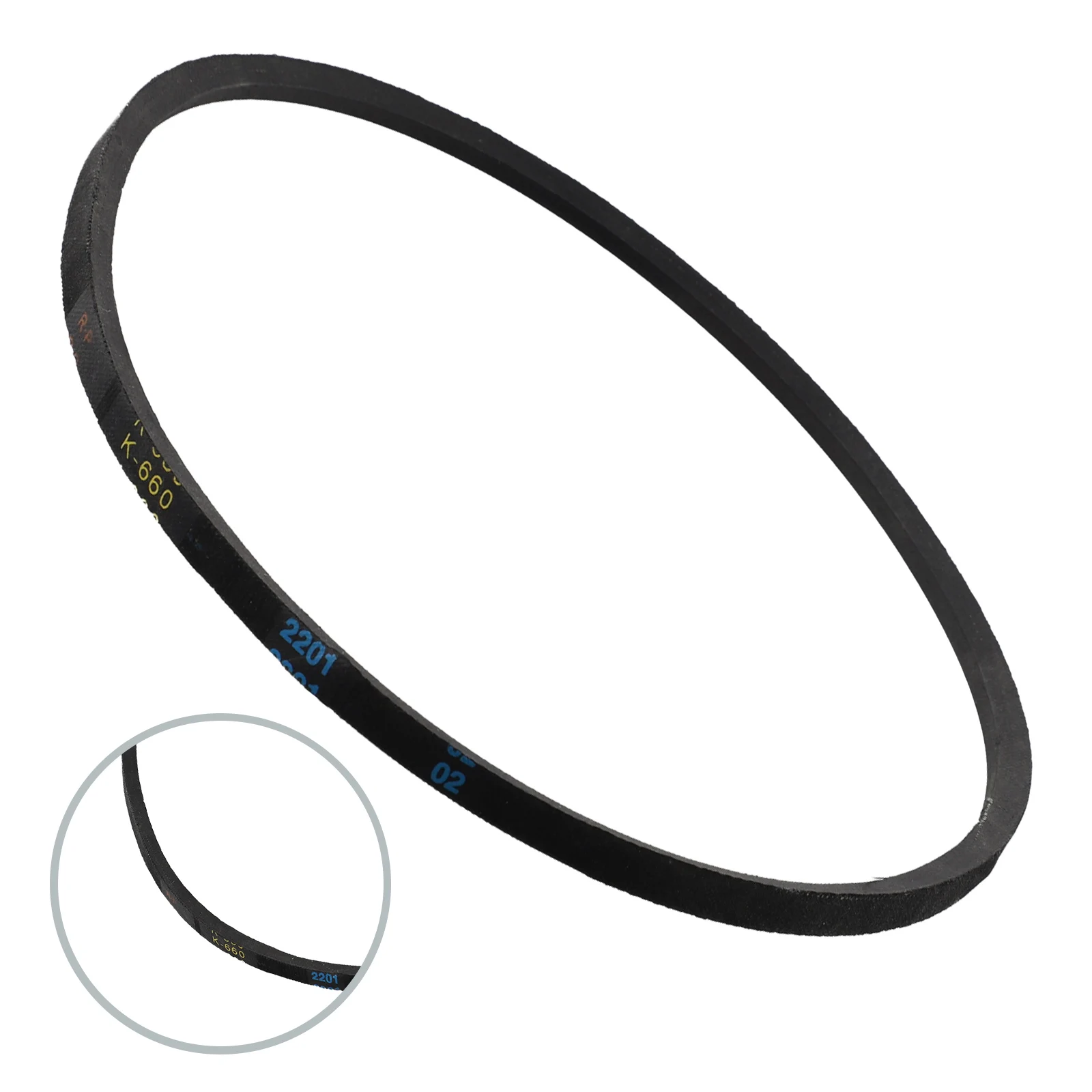 Triangle Belt Driving Belt Replacement Versatile K660 V Belt Reliable 66cm Black Easy Installation Efficient For Drill Machines