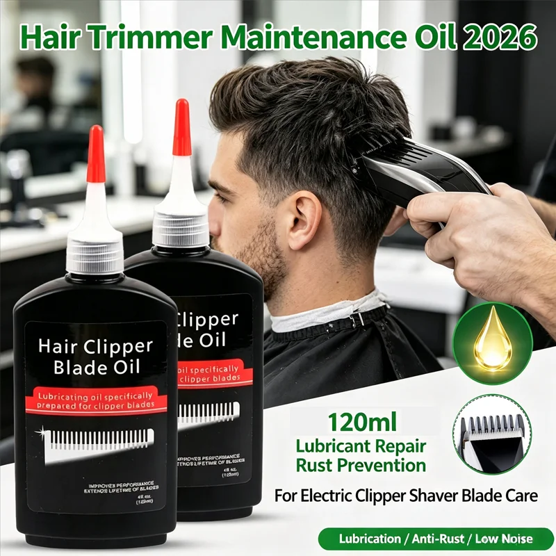 2026 120ml Clipper Lubricant Oil Anti-Rust Maintenance for Trimmer Shaver Blade Repair Friction Reducer Sewing Machine Oil