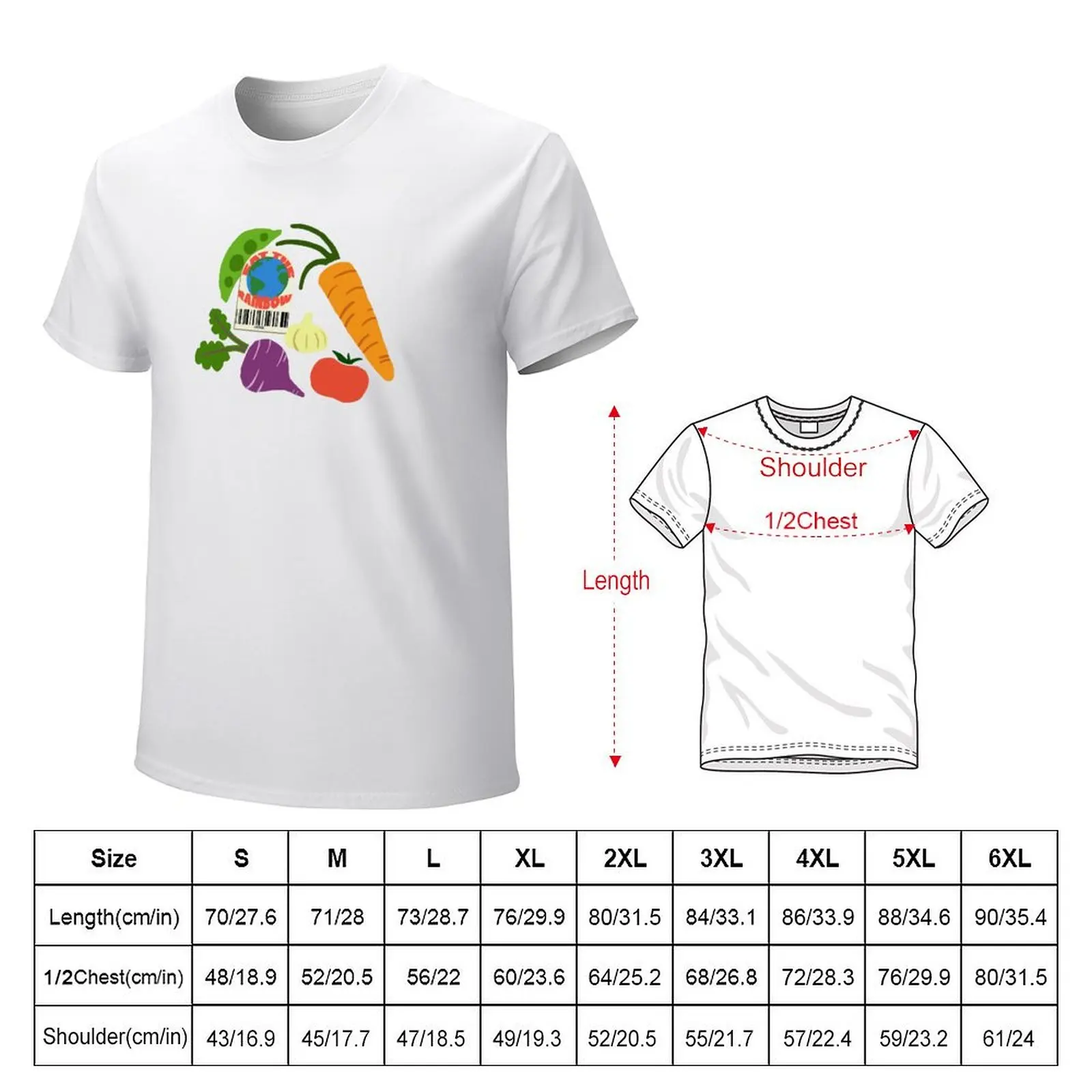 Essen Sie die Regenbogen T-Shirt Hemden Grafik T-Shirts Schwergewichte Tier druck für Jungen Sommer Top lustige T-Shirts für Männer