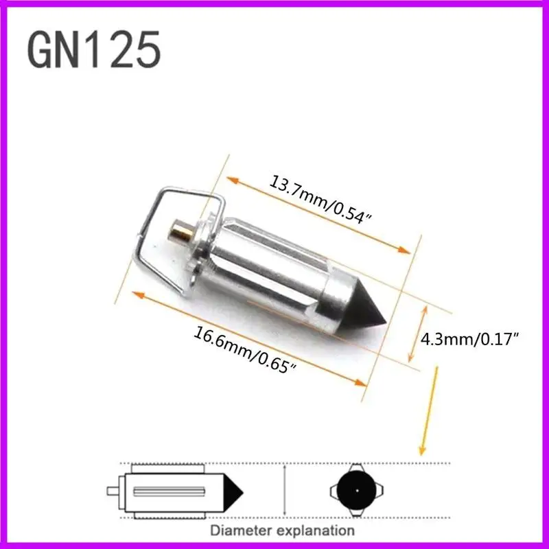 R9CC 4x Motorcycle Carburetor Valv-e Needle for PZ19 CG125 GY6 50 125CC
