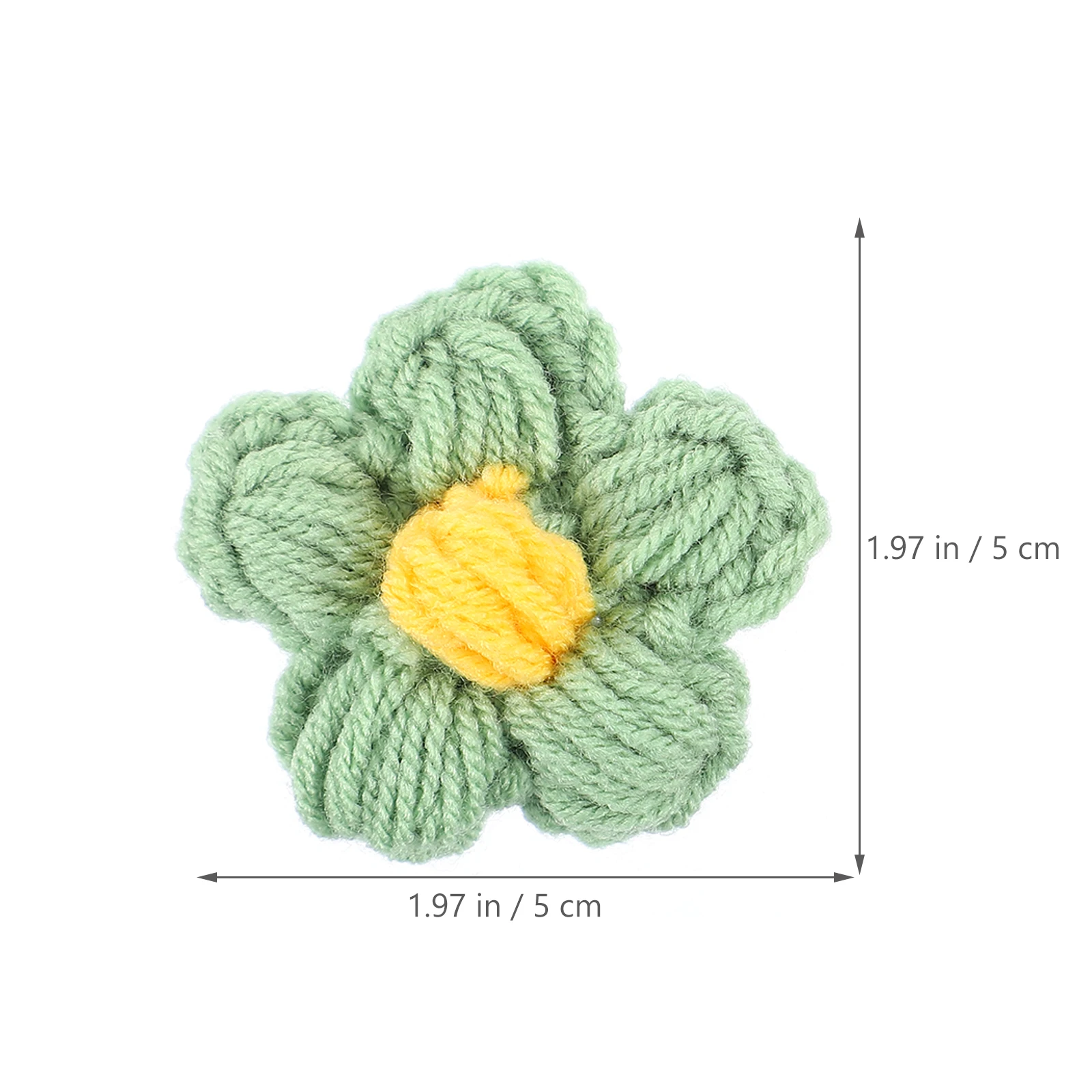 

12pcs Crocheted Puff Flowers Diy Brooch Hairpin Decor Garment Accessories Sewing Appliques Floral Diy Accessories For Clothes